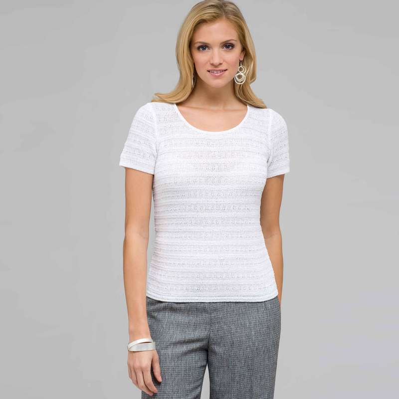 Scoop Neck Knit Top, , large image number 0